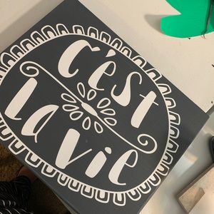 Wood sign